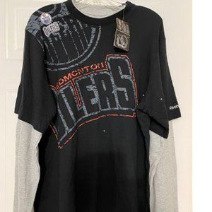 Rebook - Edmont Oilers men long-sleeve T-shirt